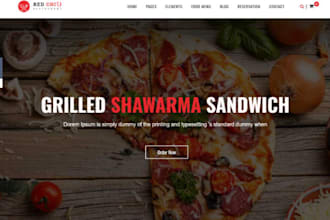 design wix catering website restaurant bakery website personal chef website