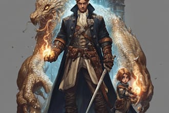 design fantasy character art and character art