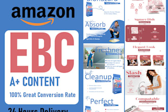 design premium amazon a plus ebc content, storefront, and product listing images