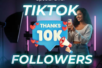 gain 10,000 tiktok followers high quality service