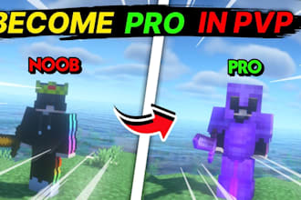 coach you from noob to pro in minecraft survival and pvp