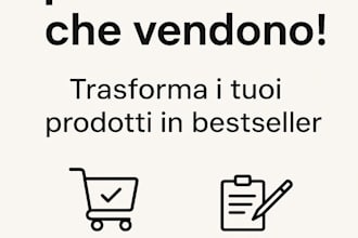 trasforma i tuoi prodotti in bestseller