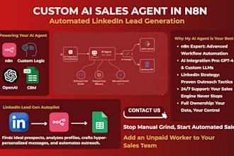 build custom ai sales agent in n8n for automated linkedin lead generation