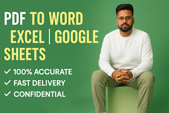 do perfect PDF to word or excel conversion