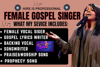 be your female vocalist for original christmas gospel choir jingles and lyrics