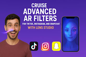 cruise advanced  ar filters for tiktok, instagram, and snapchat with lens studio