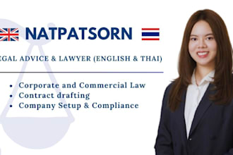 provide legal counsel on thai business and corporate law