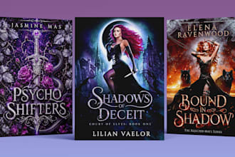 design modern and fantasy book and ebook covers