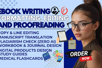 do medical content writing, design amazon KDP, journals pdf, ebooks, planner