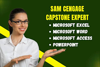 do ms office, sam cengage, ms word and excel projects