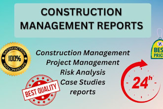write construction project management reports