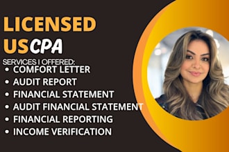 prepare cpa audit financial statement, income statement balance sheet, cpa audit