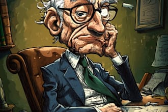 draw political cartoon and comic
