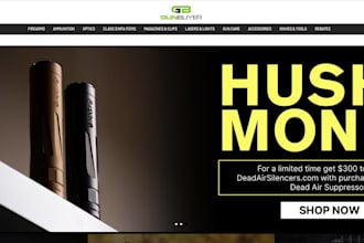 seo optimized gun website firearm website ammunition and setup firearm merchant