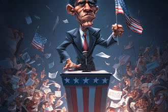 draw political cartoon and comic