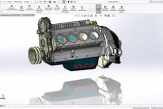 do 3d cad design and mechanical 3d model using solidworks