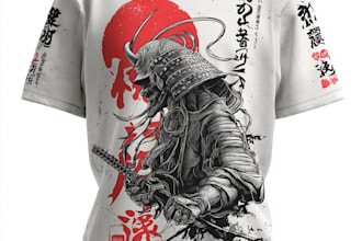 do japanese tshirt design or anime vector graphic custom t shirt