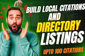 build manual citations and directory listings upto 100 citations