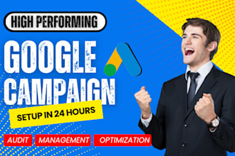 setup and manage google ads campaign ppc adwords as ads manager or audit sem