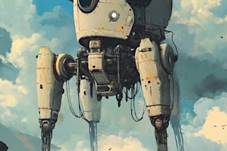 illustrate anime mechanical mecha