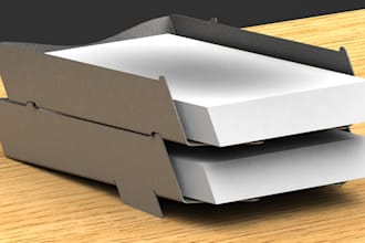 design sheet metal parts, laser cut dxf files and fabrication drawings