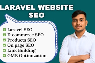 do laravel website seo with products on page optimization