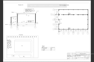 create from pdf to drawings of industrial building