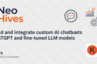 build and integrate custom ai chatbots and fine tuned gpt models