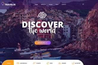 build squarespace travel agency website hotel resort website vacation rental