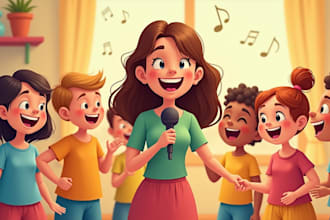 compose and produce kids music nursery rhymes for children