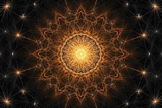create abstract geometric digital art