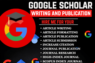 write, format, and publish article in google scholar and scopus q1 to q4 journal