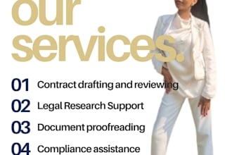 be your legal assist on cases, admin, research and drafting
