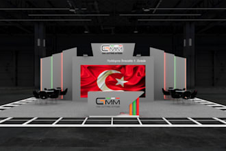 3d booth design 3d exhibition stand design renders trade booth design