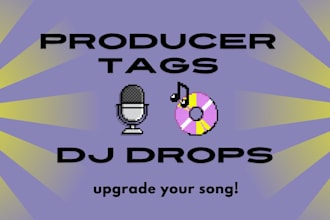 record your producer tag or dj drops, female voice