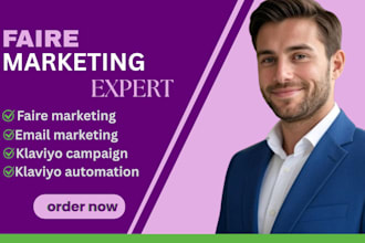 do faire marketplace email marketing klaviyo automation campaign