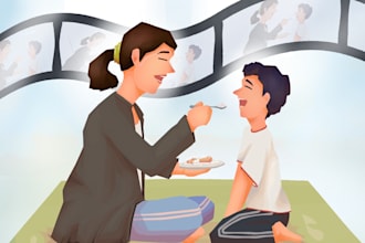 create fun and colorful illustrations for children