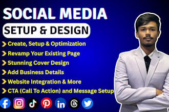 professional social media setup and design for your business