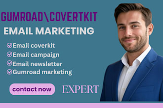 do gumroad email marketing convertkit automation campaign newsletter