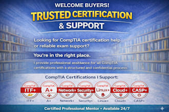 provide expert comptia support for a plus, network and security