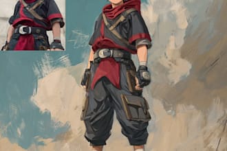 draw you into one piece anime character