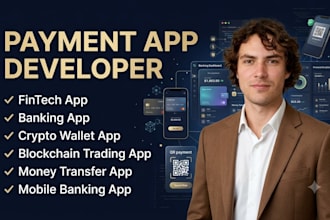 develop payment app, fintech app, blockchain trading app, crypto wallet app