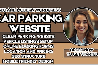 car parking website parking management vehicle booking website garage website