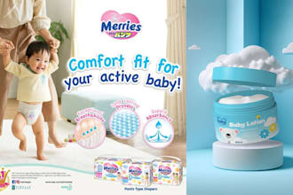 design premium baby food packaging, labels, boxes, pouch, toy packaging design