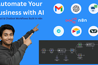 design ai email assistants, smart chatbot automation workflows using n8n