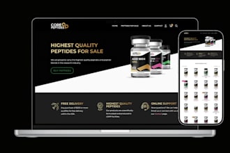build peptide website peptide woocommerce website sarms research peptide store