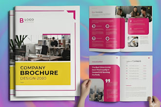 design company profile white paper design pitch deck brochure