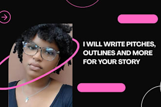 write pitches, plot outlines, character bio and more for your story
