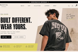 design clothing shopify store clothing website y2k store streetwear website y2k