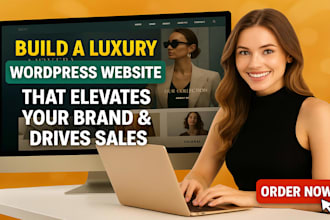 build luxury wordpress website, business website, ecommerce wordpress website
